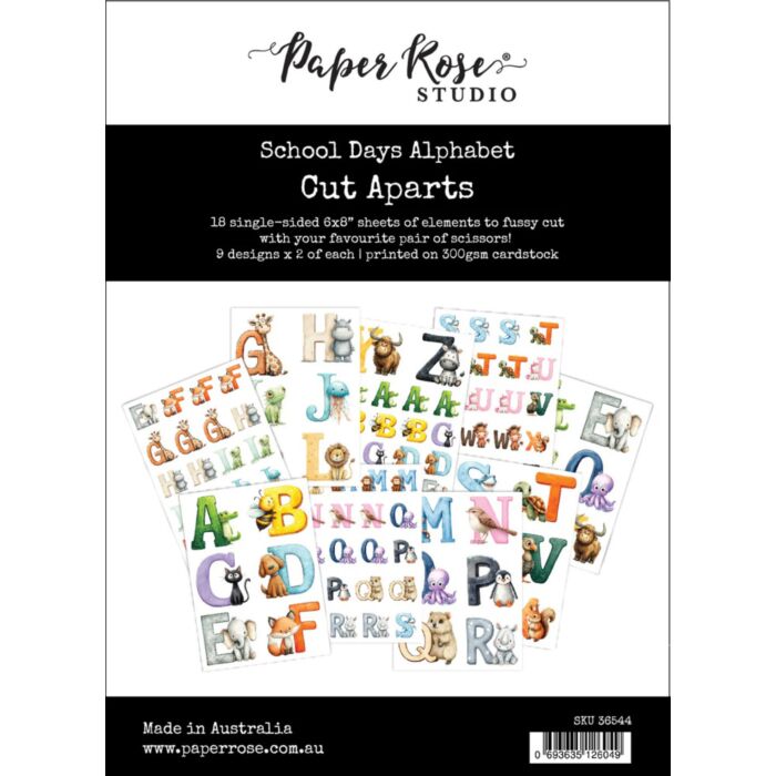 Paper Rose Studio School Days Alphabet Cut Aparts