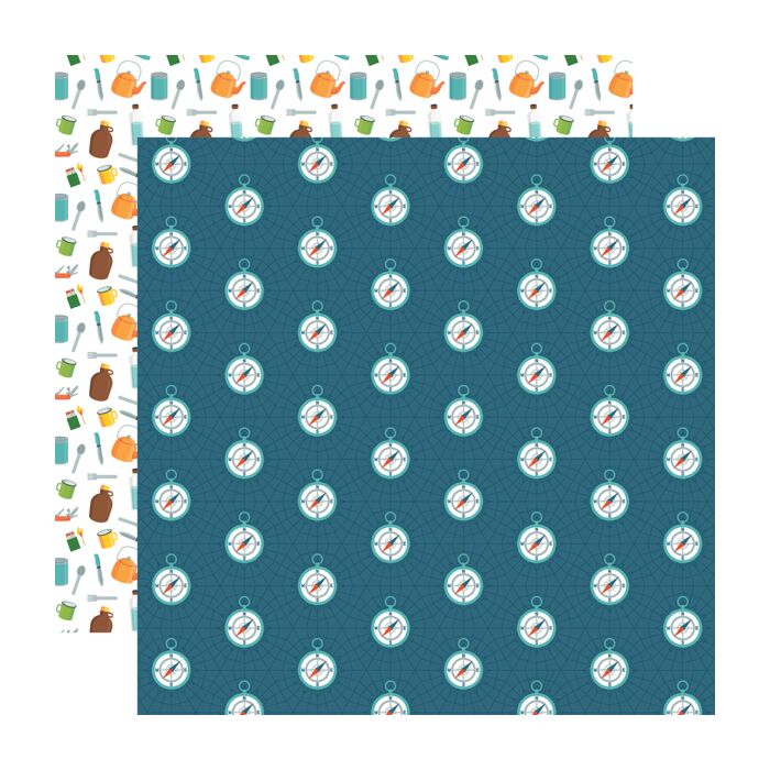 Echo Park - Summer Adventure - 12x12 double sided paper Explore