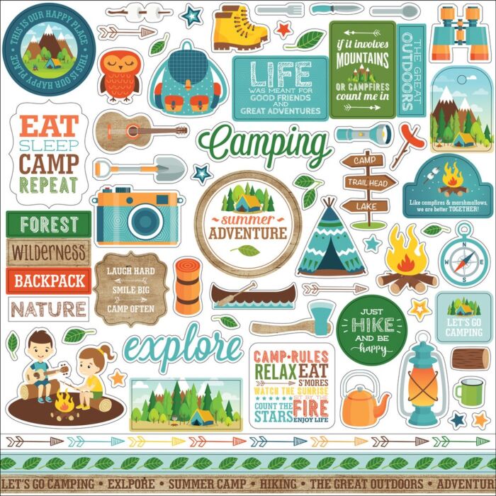 Echo Park SUMMER ADVENTURE ELEMENT STICKER