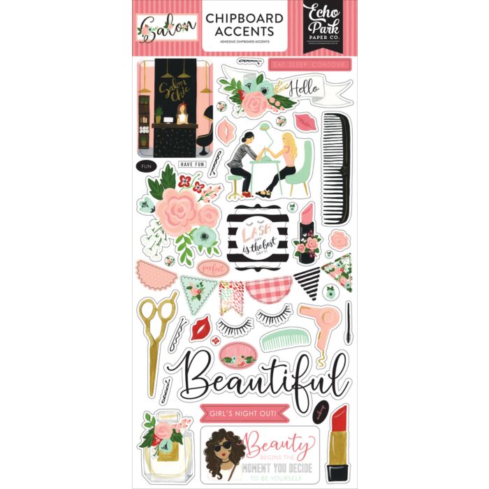 Echo Park - Salon 6x13 Chipboard Accents