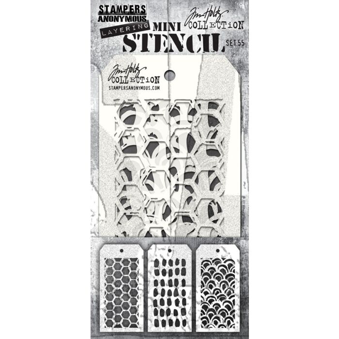 Tim Holtz Mini Layering Stencil Set