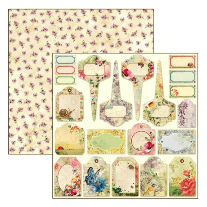 Ciao Bella Double-Sided Cardstock 90lb 12"X12" Microcosmos Tags