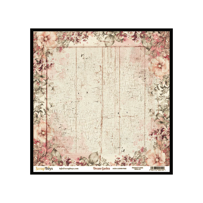 ScrapBoys - Dream Garden - 12x12 Pattern Paper