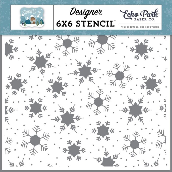 Echo Park Snowed In: Catch Snowflakes Stencil