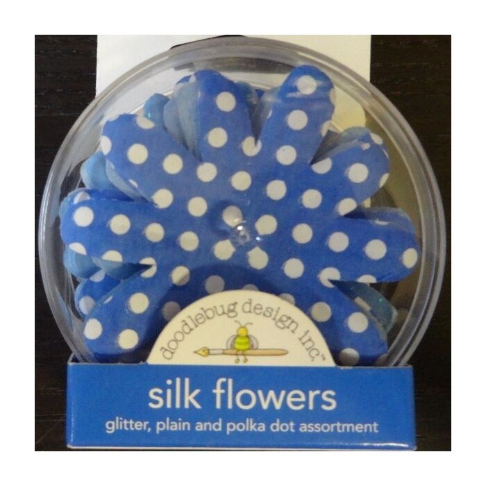 Doodlebug - Silk Flowers - Blue Jean