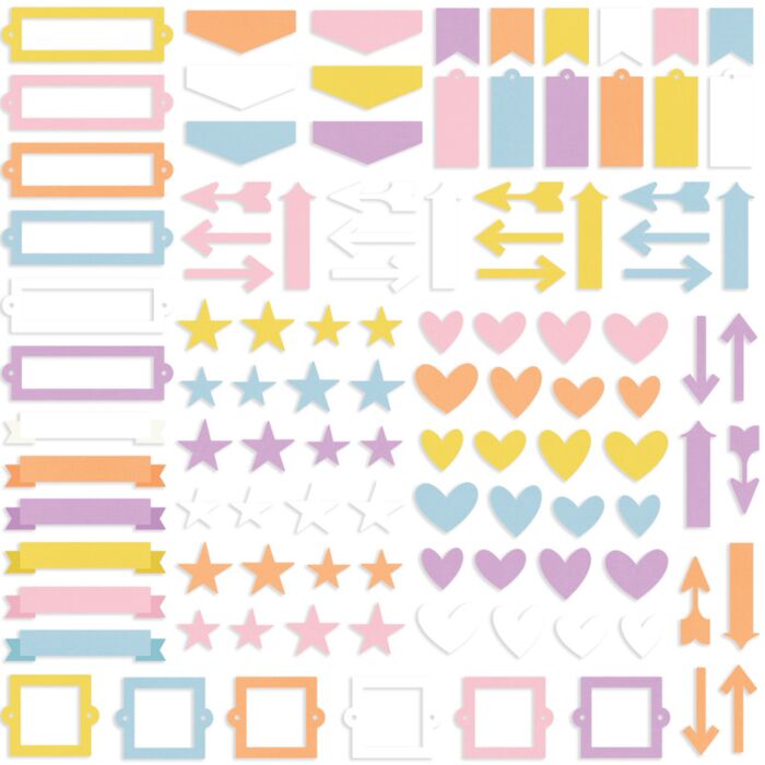 Simple Stories Color Vibe Chipboard Bits