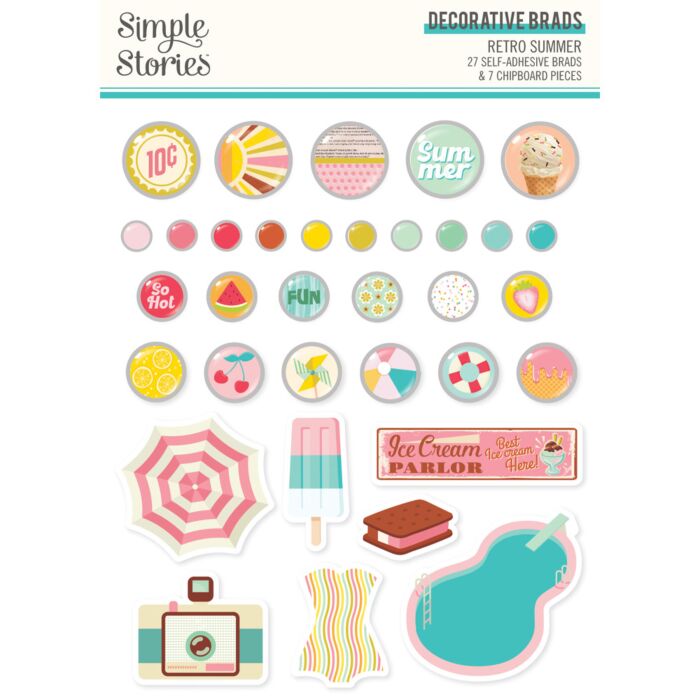 Simple Stories Decorative Brads
