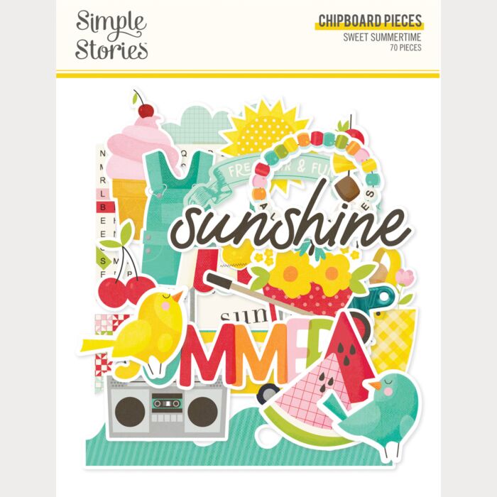 Simple Stories Sweet Summertime Chipboard Pieces