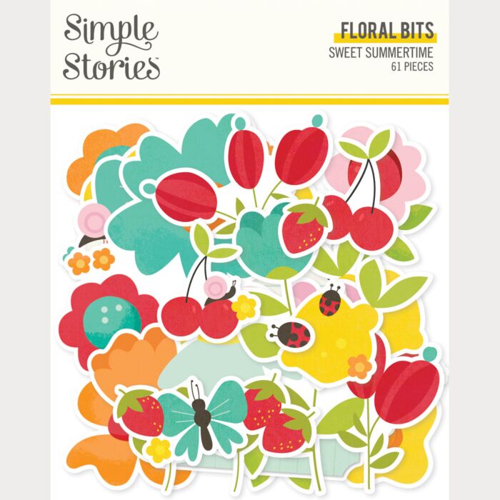 Simple Stories Sweet Summertime Floral Bits & Pieces