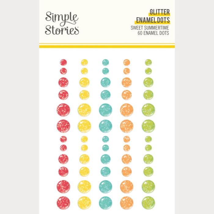 Simple Stories Sweet Summertime Glitter Enamel Dots