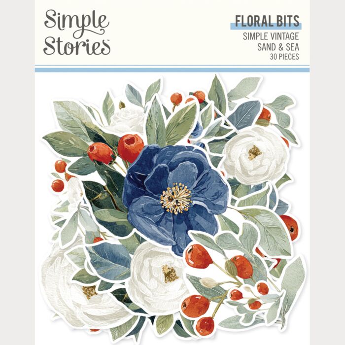 Simple Stories Simple Vintage Sand & Sea Floral Bits & Pieces