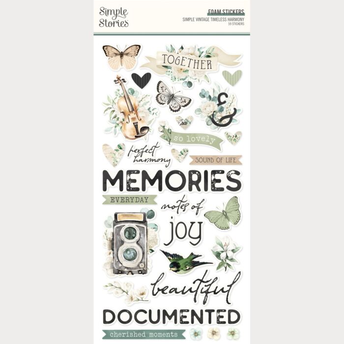Simple Stories Simple Vintage Timeless Harmony Foam Stickers