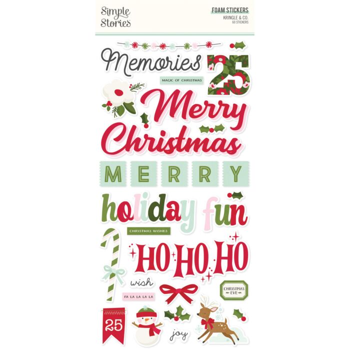Simple Stories Kringle & Co. Foam Stickers