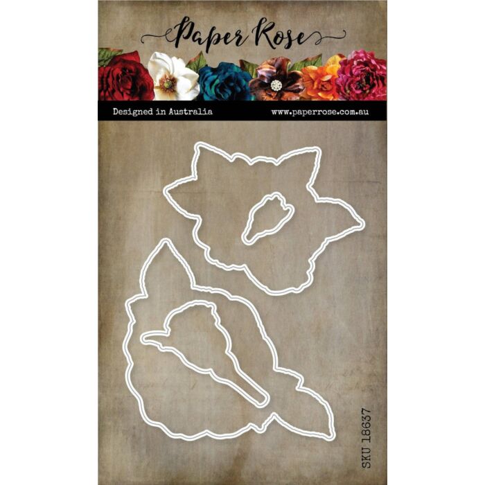 Paper Rose Sketchy Roses Metal Die Set