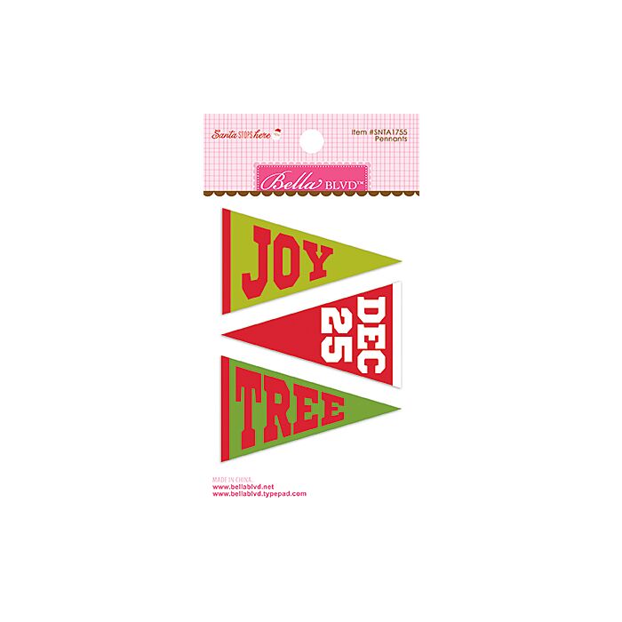 Bella BLVD - Santa Stops Here - Pennants
