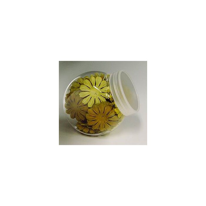 SCRAPBOOK PETALS: Multi-Petals - Large (Assorted Sizes)-Yellow