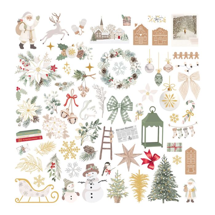 Spellbinders Sleigh Bells Ring Cardstock Diecut Ephemera