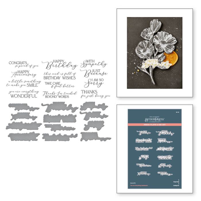 Spellbinders BetterPress Press Plate & Die Set