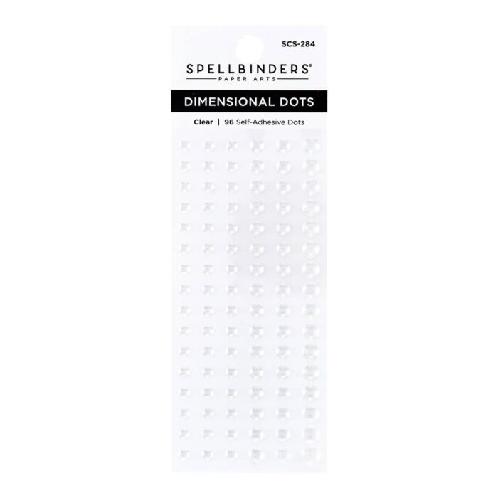 Spellbinders Dimensional Enamel Dots, Clear