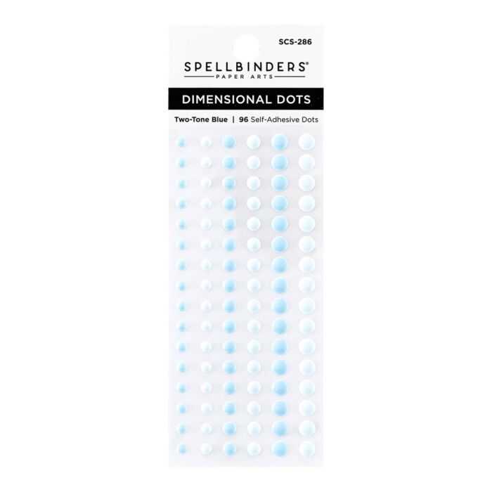 Spellbinders Dimensional Enamel Dots, Two Tone Blue