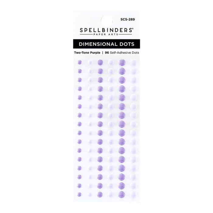 Spellbinders Dimensional Enamel Dots, Two Tone Purple