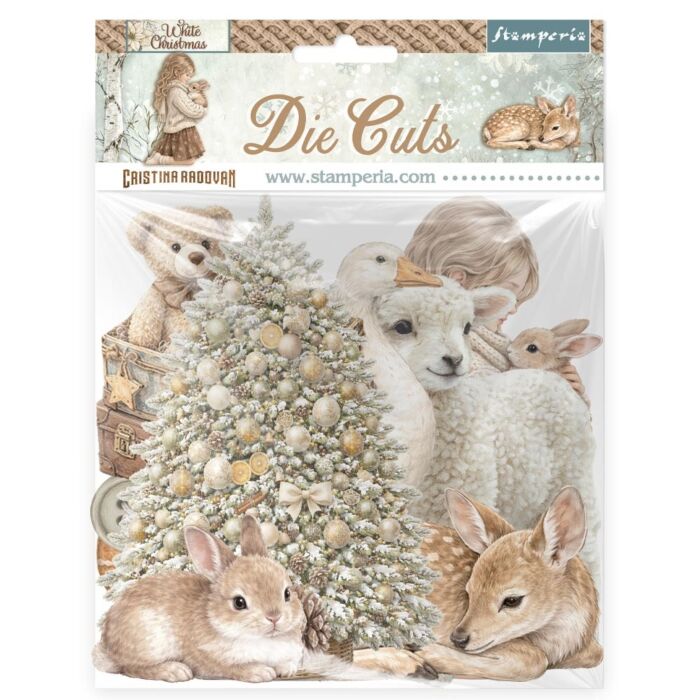 Stamperia White Christmas Die Cuts