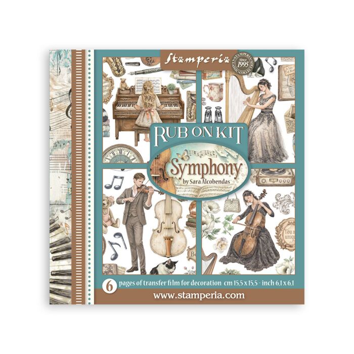Stamperia Symphony Rub-On Kit