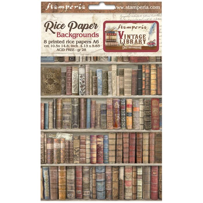 Stamperia A6 Rice Paper Backgrounds