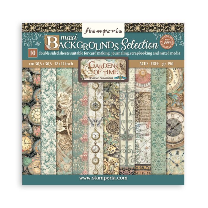 12X12 Backgrounds Paper Pad