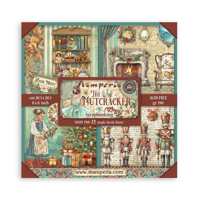 Stamperia 20.3X20.3cm (8"X8") Maxi Paper Pad