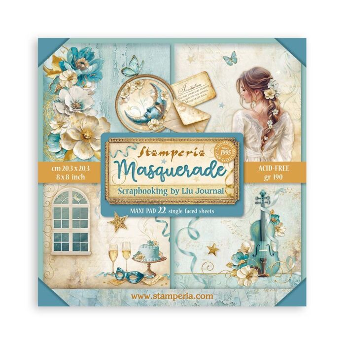 Stamperia 20.3X20.3cm (8"X8") Maxi Paper Pad