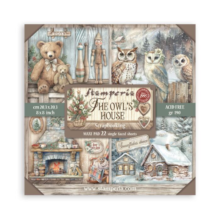 Stamperia 8X8 Maxi Paper Pad