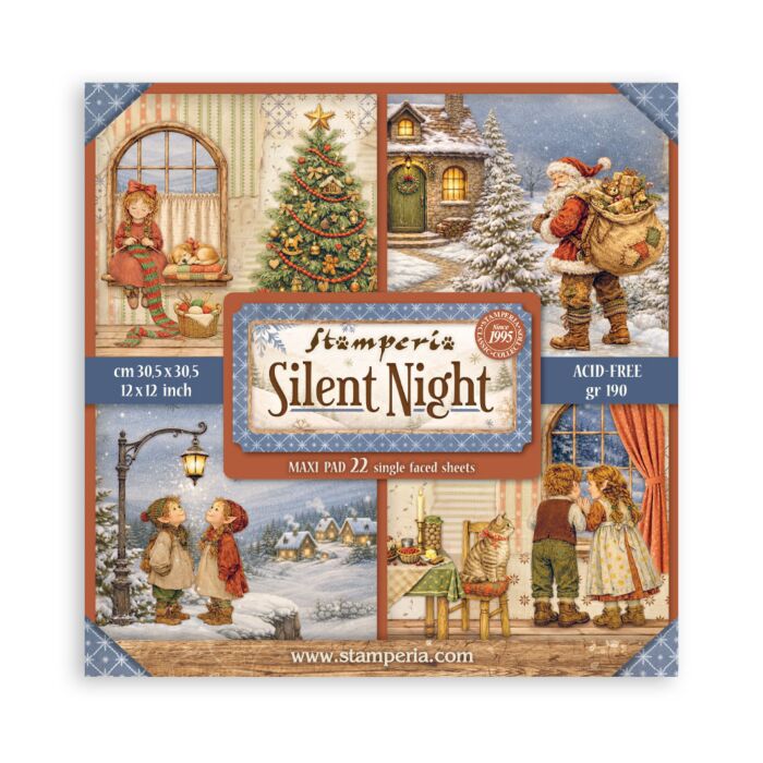 Stamperia Silent Night 12X12 Maxi Paper Pad