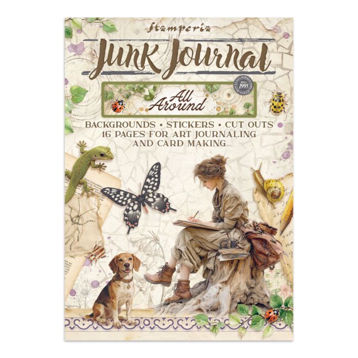 Stamperia All Around Junk Journal Backgrounds + Stickers + Cut Outs