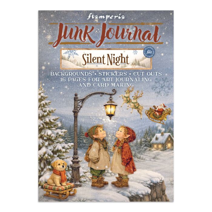 Stamperia Silent Night Junk Journal Backgrounds + Stickers + Cut Outs