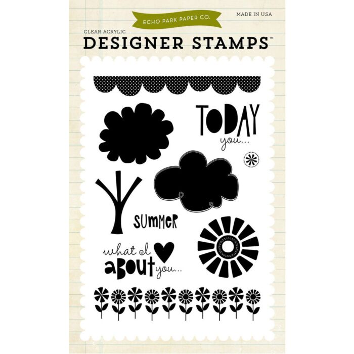 Echo Park - Sweet Summertime 4X6 Stamp Set