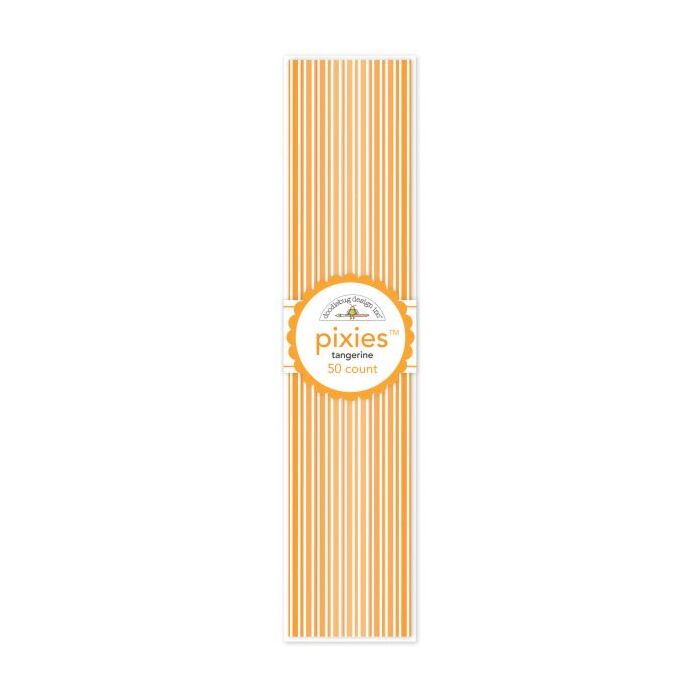 Monochromatic Pixies Mini Picks .125"X5" 50/Pkg-Tangerine