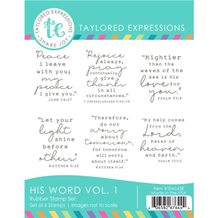 Taylored Expressions His Word Vol. 1 Cling Stamp