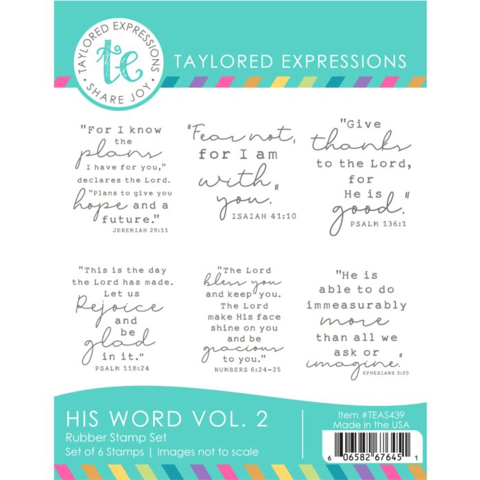 Taylored Expressions His Word Vol. 2 Cling Stamp