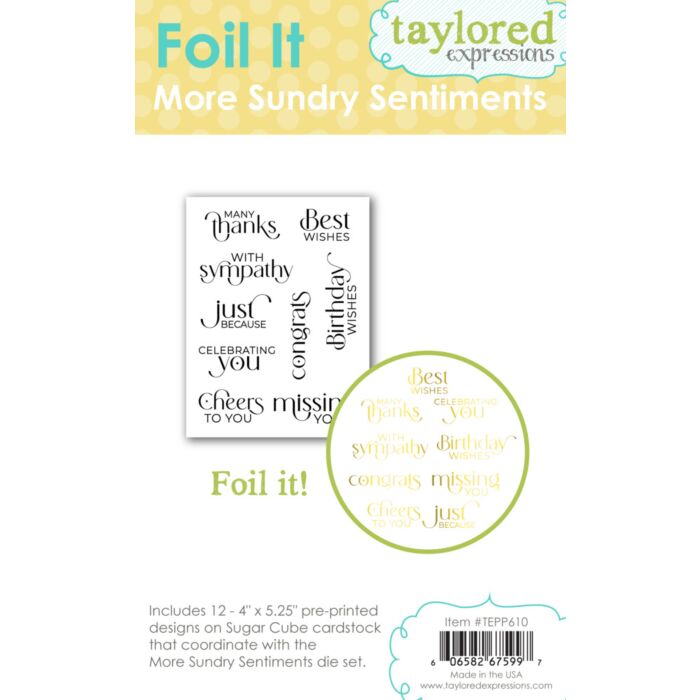 Taylored Expressions Foil It