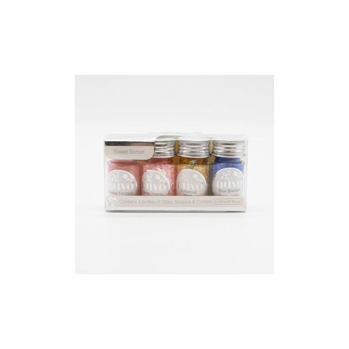 Tonic Studios Nuvo Pure Sheen Combo Pack, Sweet Sorbet (4 Pack)