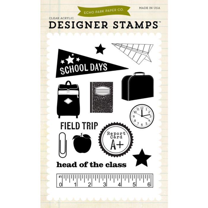 Echo Park Teacher's Pet: School Days 4x6 Stamp