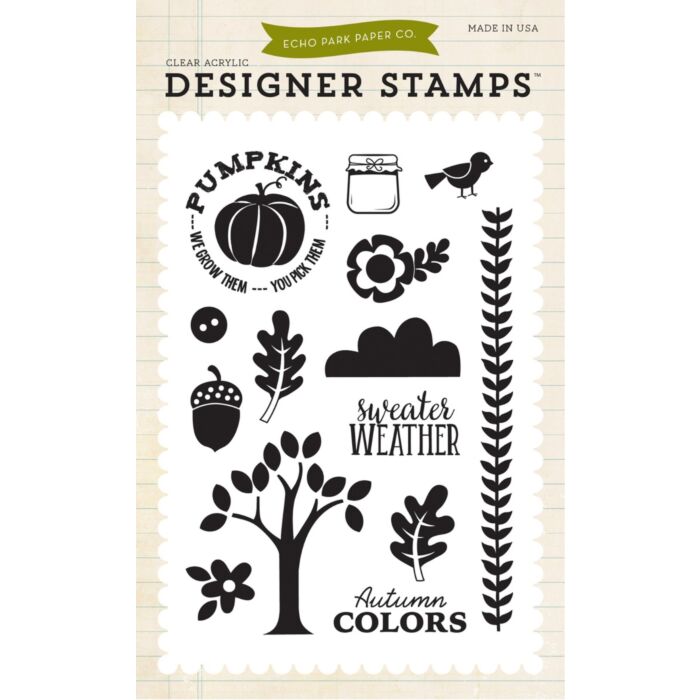 Echo Park The Story Of Fall: Sweater Weather 4x6 Stamp