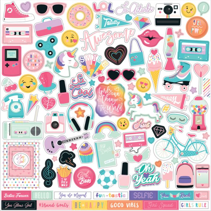 Echo Park - Teen Spirit Girl Element Sticker