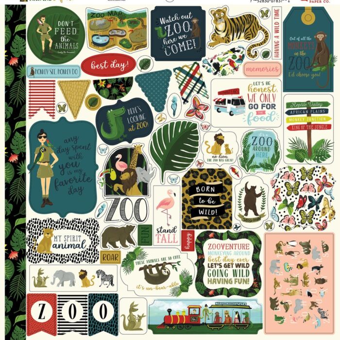 Echo Park ANIMAL SAFARI ELEMENT STICKER
