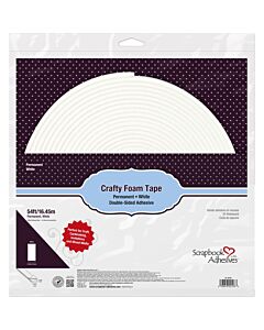 Scrapbook Adhesives Crafty Foam Tape Roll White, .39"X54'