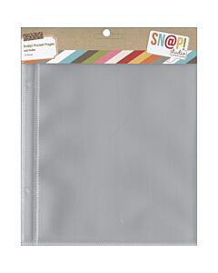 Simple Stories Sn@p! Pocket Pages For 6"X8" Binders 10/Pkg-(1) 6"X8" Pocket