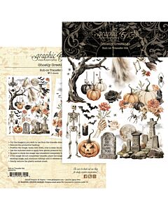 Graphic 45 Rub-on Transfers, Ghostly Greetings
