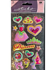 Sticko - Dimensional Stickers - Princess