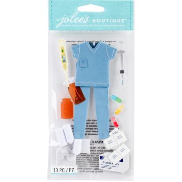 Jolee's Le Grande Dimensional Stickers Nurse (Scrubs)